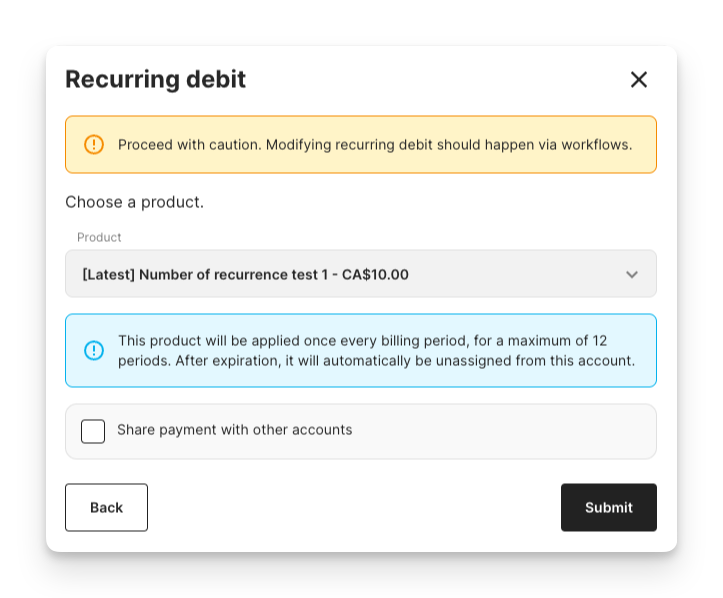 Assigning expiring subscription