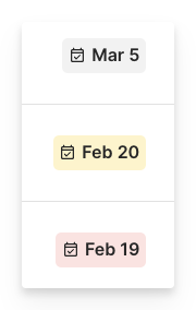 Due Date Colours