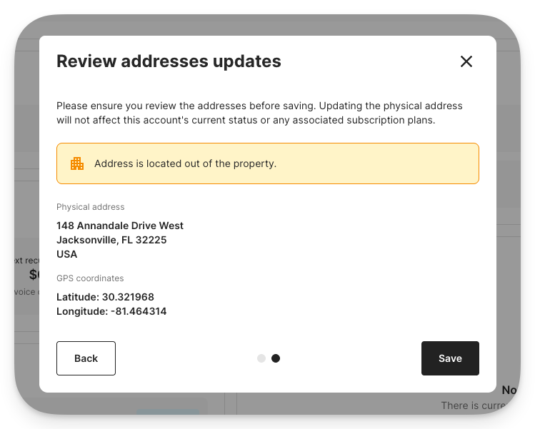 Confirmation of property unlink