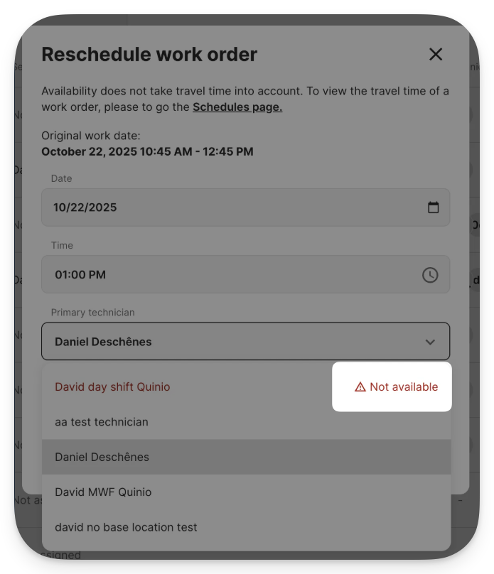 rescheduled work order not available.png